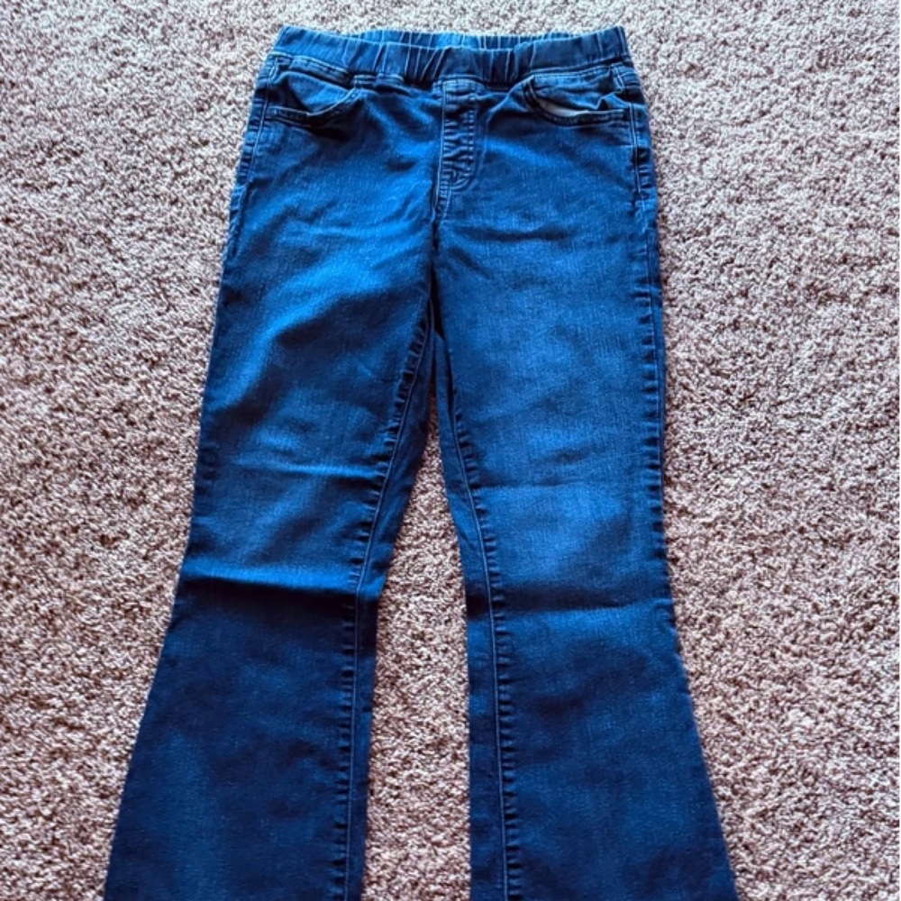 Cat & Jack Girls Dark Blue Stretch Denim Bootcut Pants